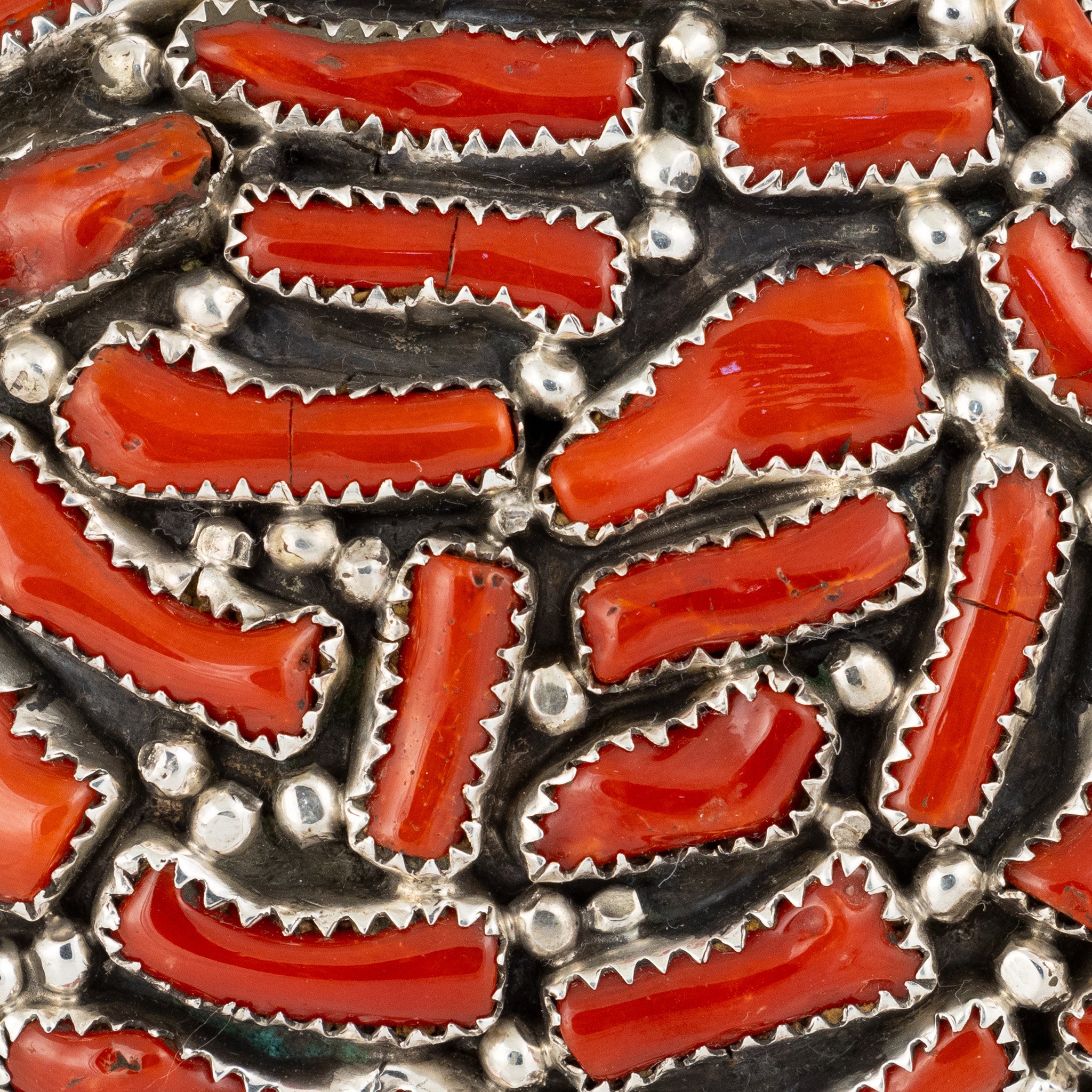 Navajo Coral Belt Buckle