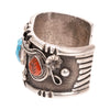 Navajo Turquoise and Coral Bracelet