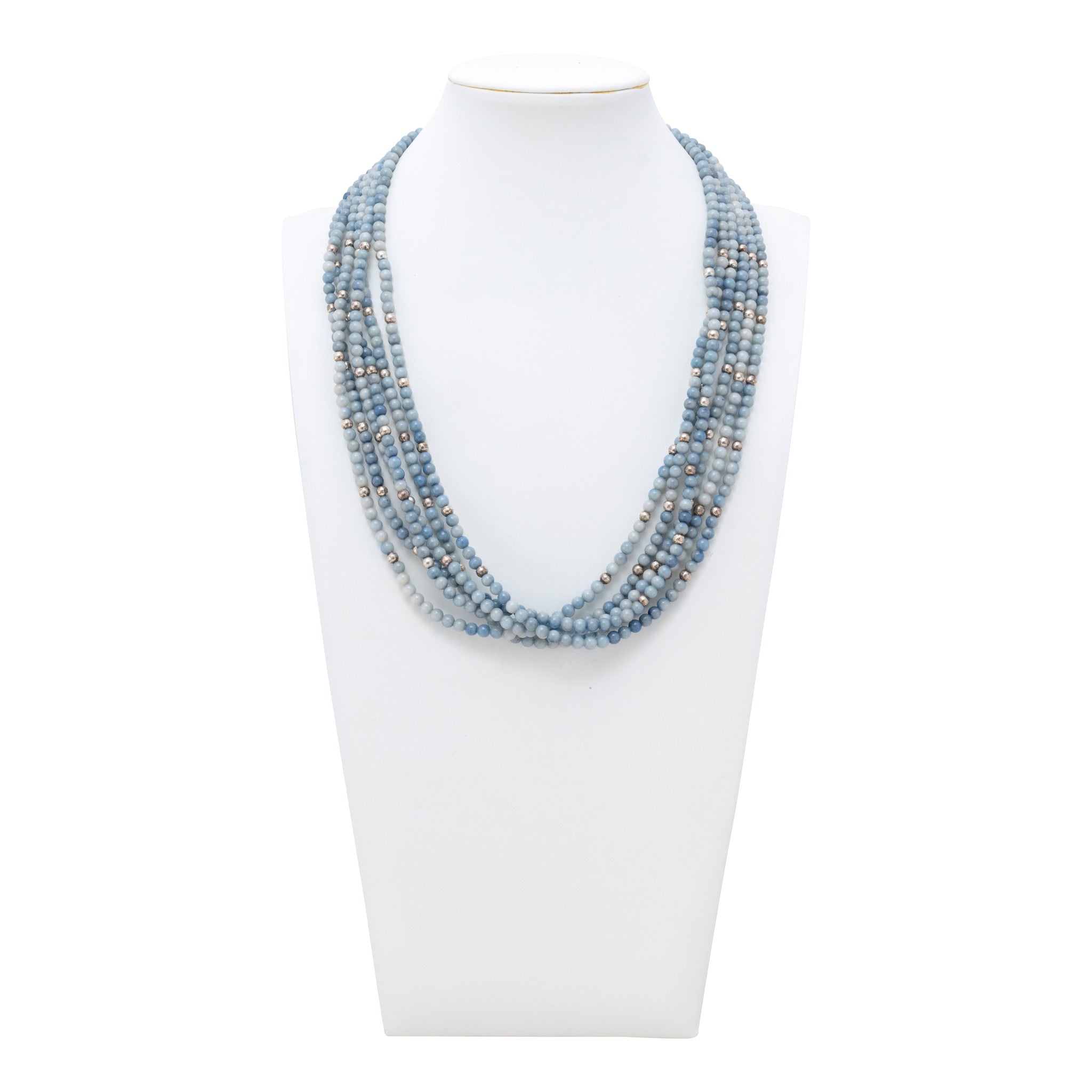 Six Strand Lapis Necklace