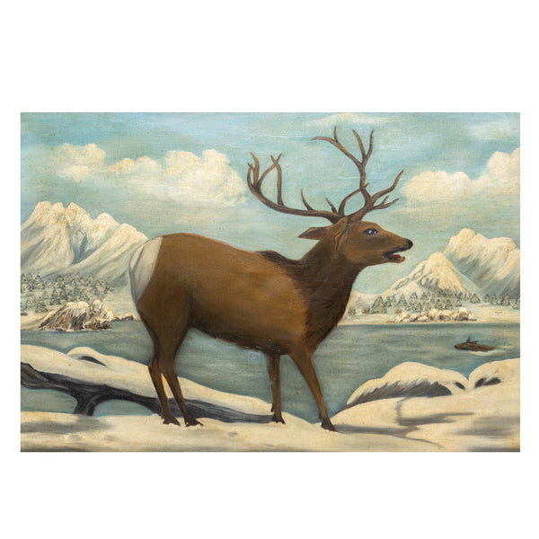 Folky Elk, Fine Art, Painting, Wildlife
