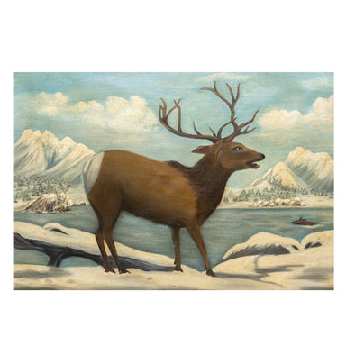 Folky Elk, Fine Art, Painting, Wildlife