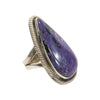 Charoite and Sterling Ring