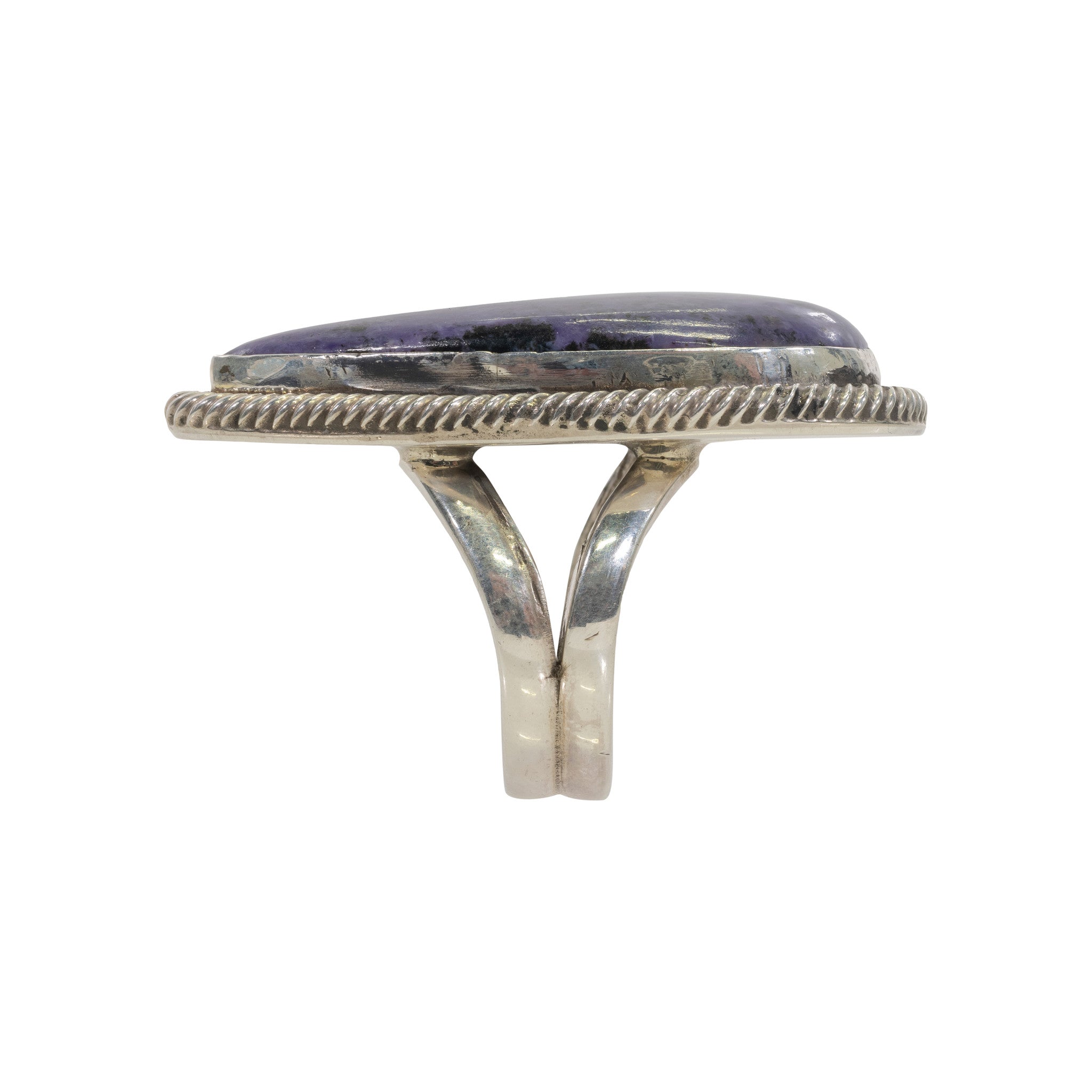 Charoite and Sterling Ring