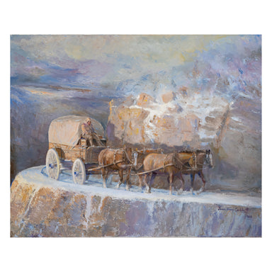 The Camp Bird Mine Broad by Jim Carkhuff, Fine Art, Painting, Western