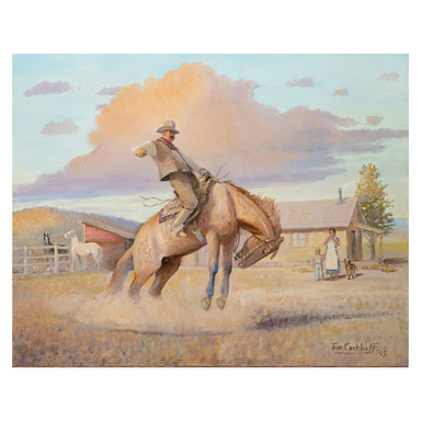 Morning Wake Up by Jim Carkhuff, Fine Art, Painting, Western