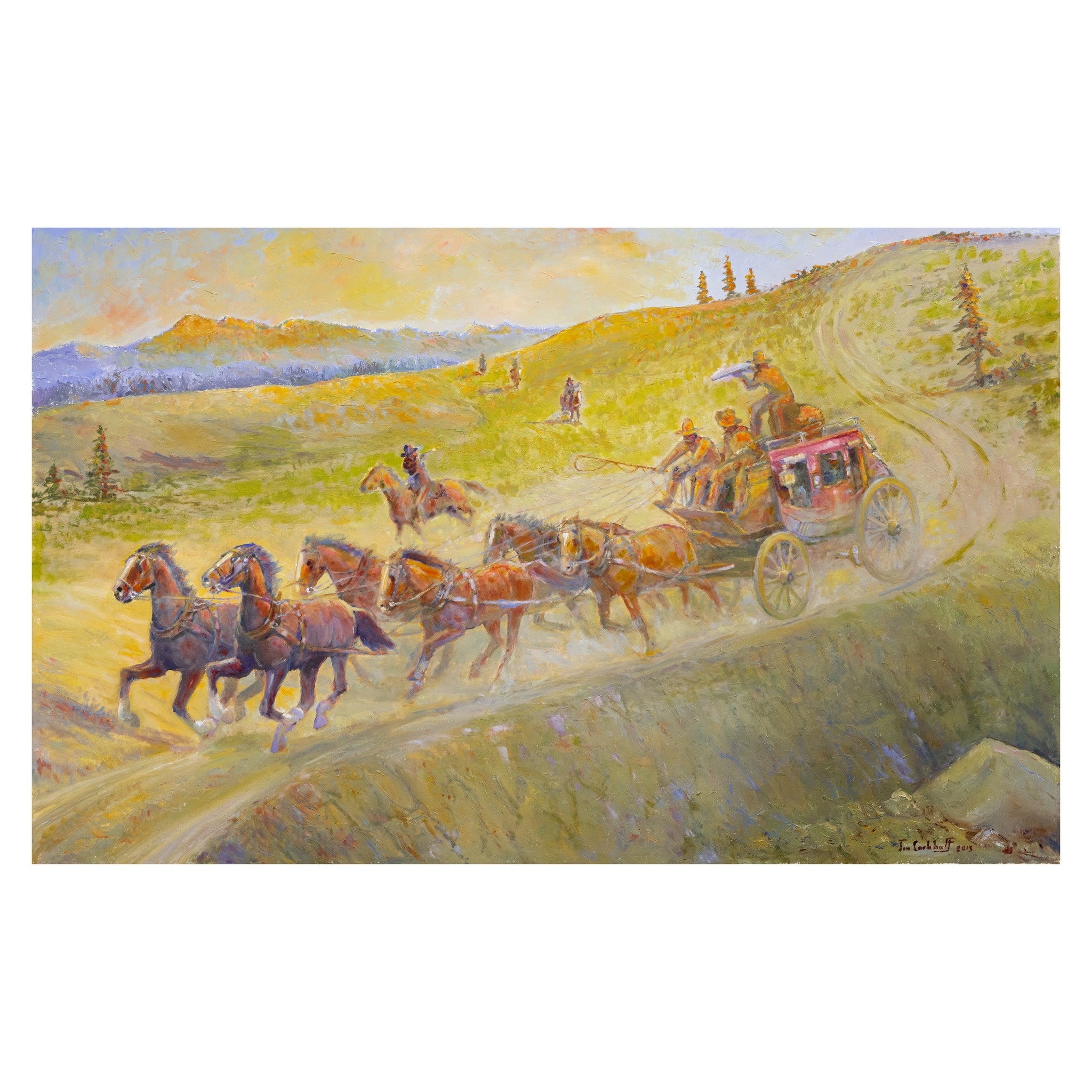 Hijack by Jim Carkhuff, Fine Art, Painting, Western