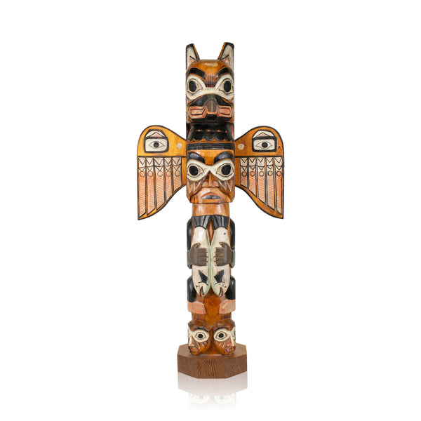 Alaskan Totem, Native, Carving, Totem Pole