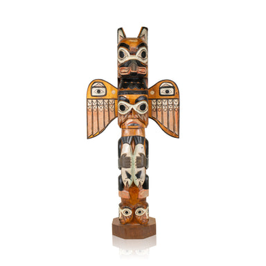 Alaskan Totem, Native, Carving, Totem Pole
