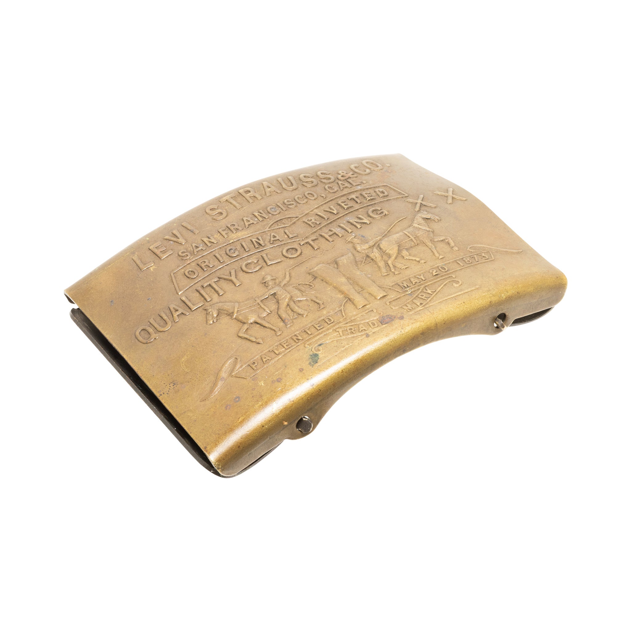 Levi Strauss & Co. Brass Belt Buckle