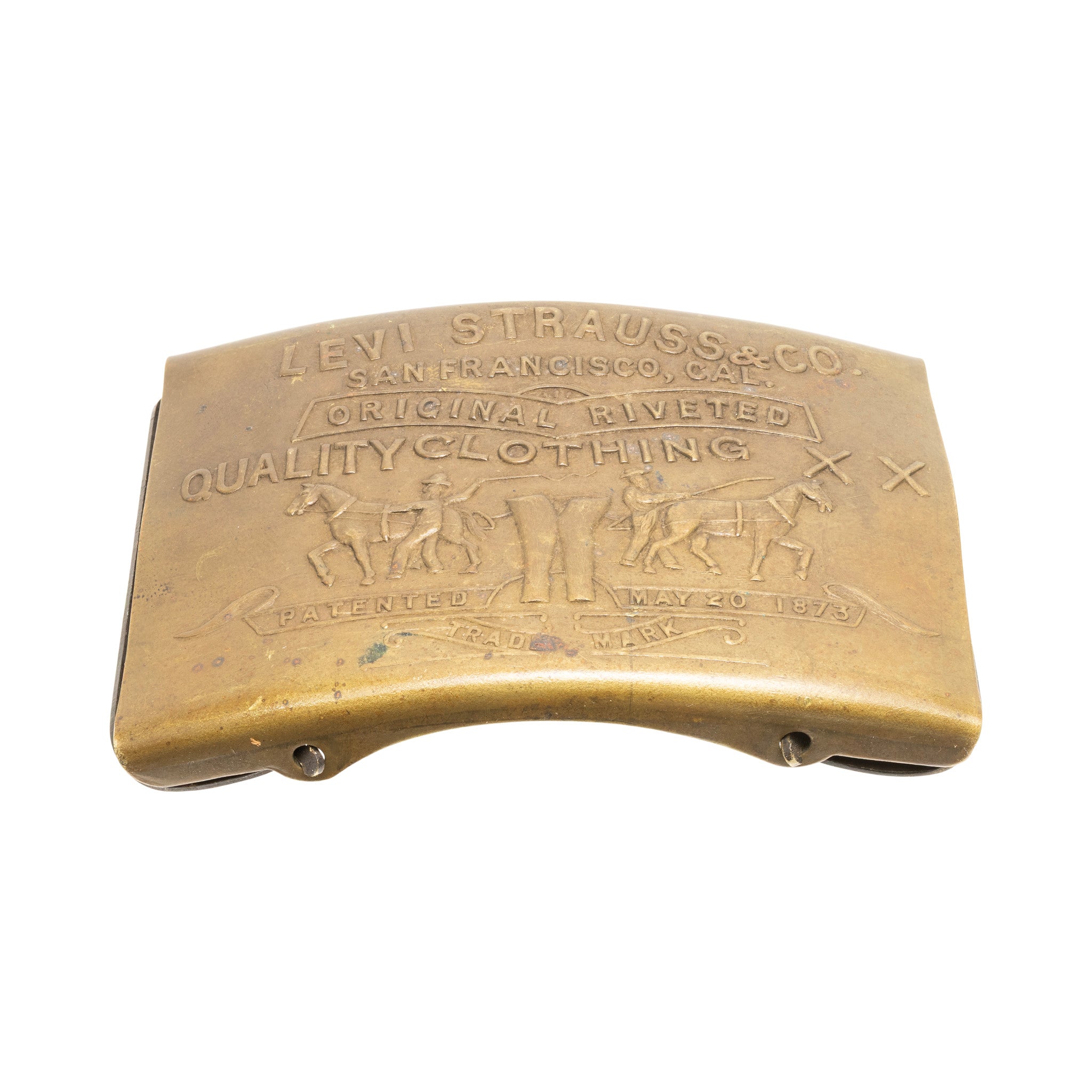 Levi Strauss & Co. Brass Belt Buckle