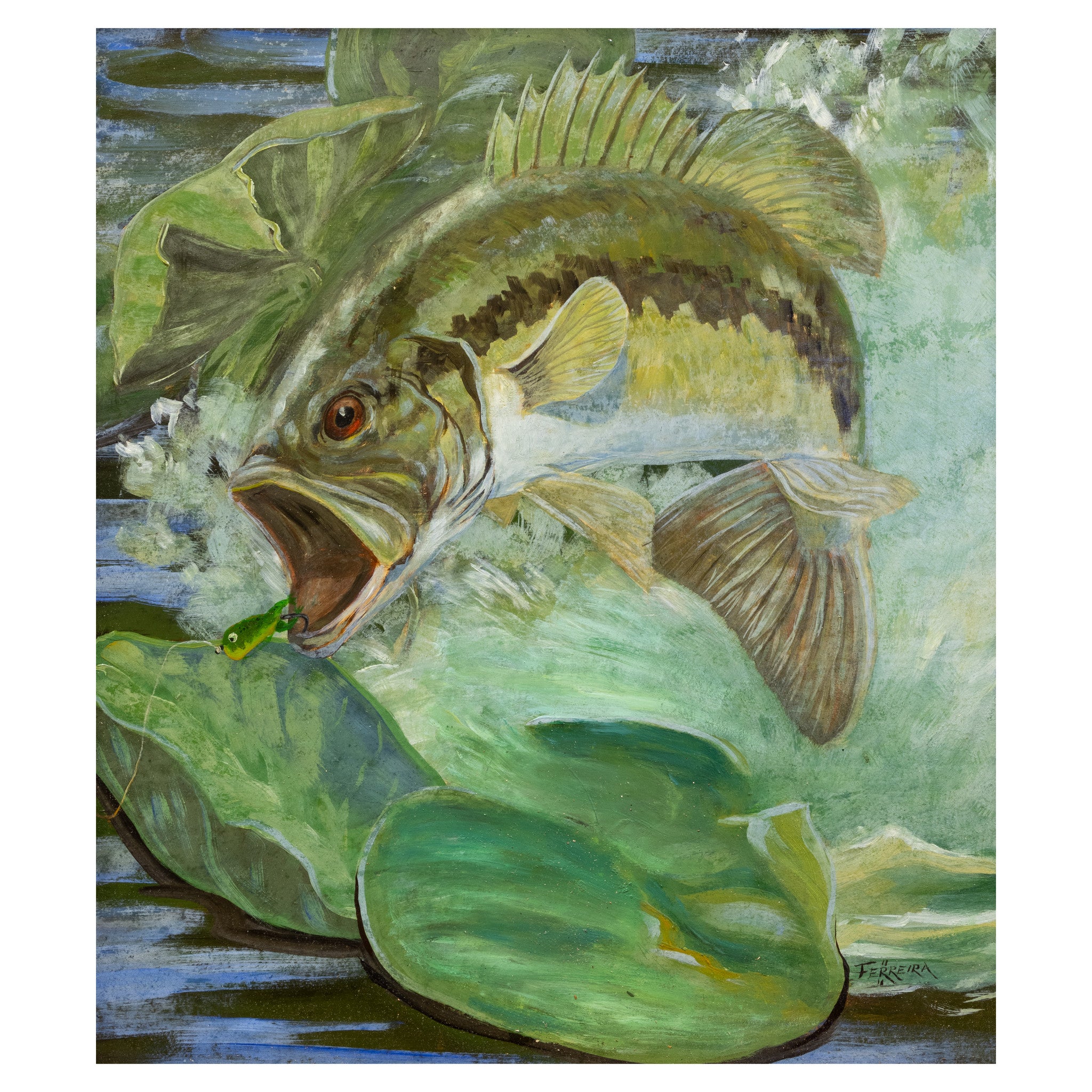 Taking the Bait by Ferreira, Fine Art, Painting, Sporting