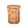 Jicarilla Apache Lidded Basket, Native, Basketry, Vertical