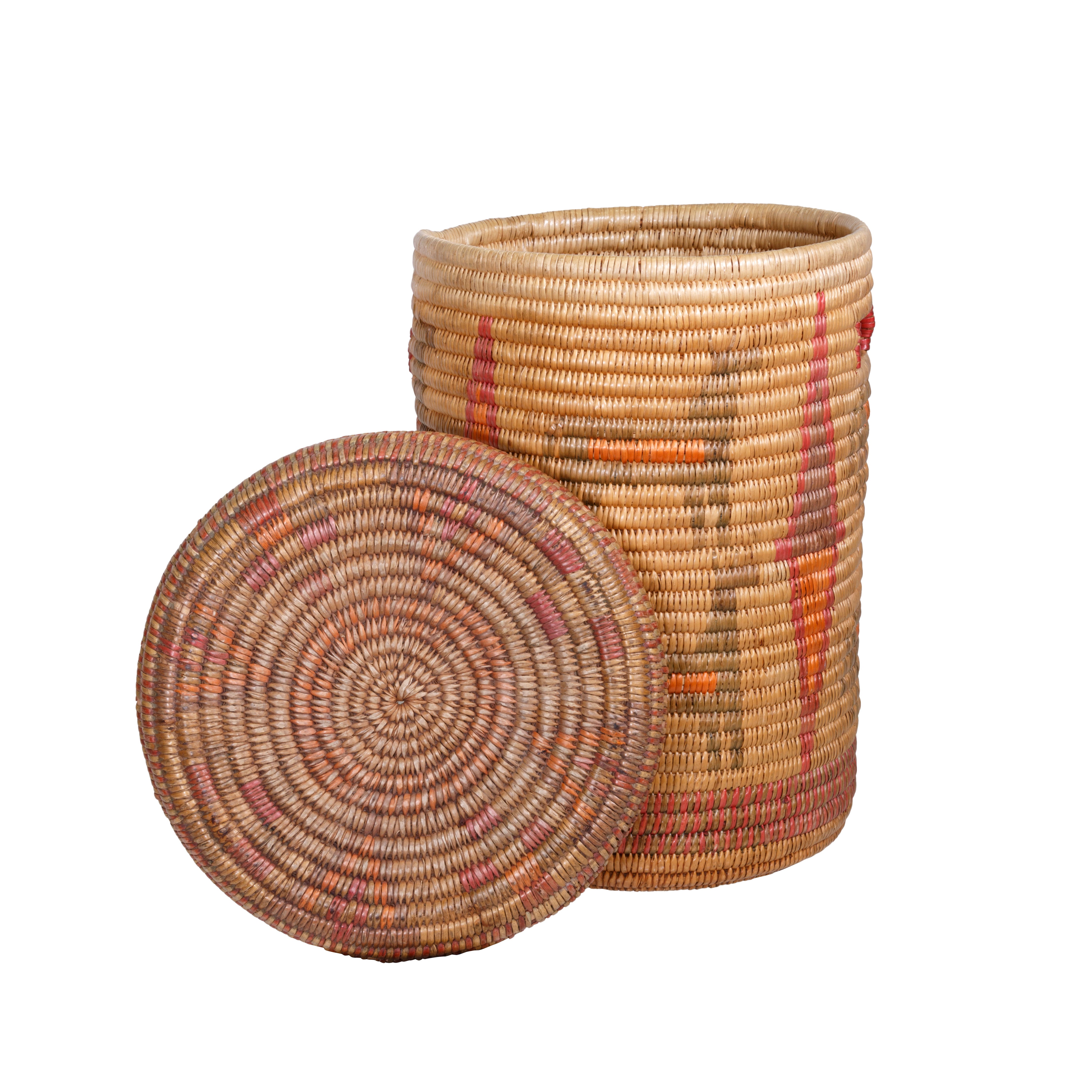 Jicarilla Apache Lidded Basket