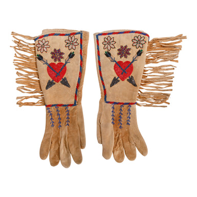 Blackfeet Gauntlets, Native, Garment, Gauntlets