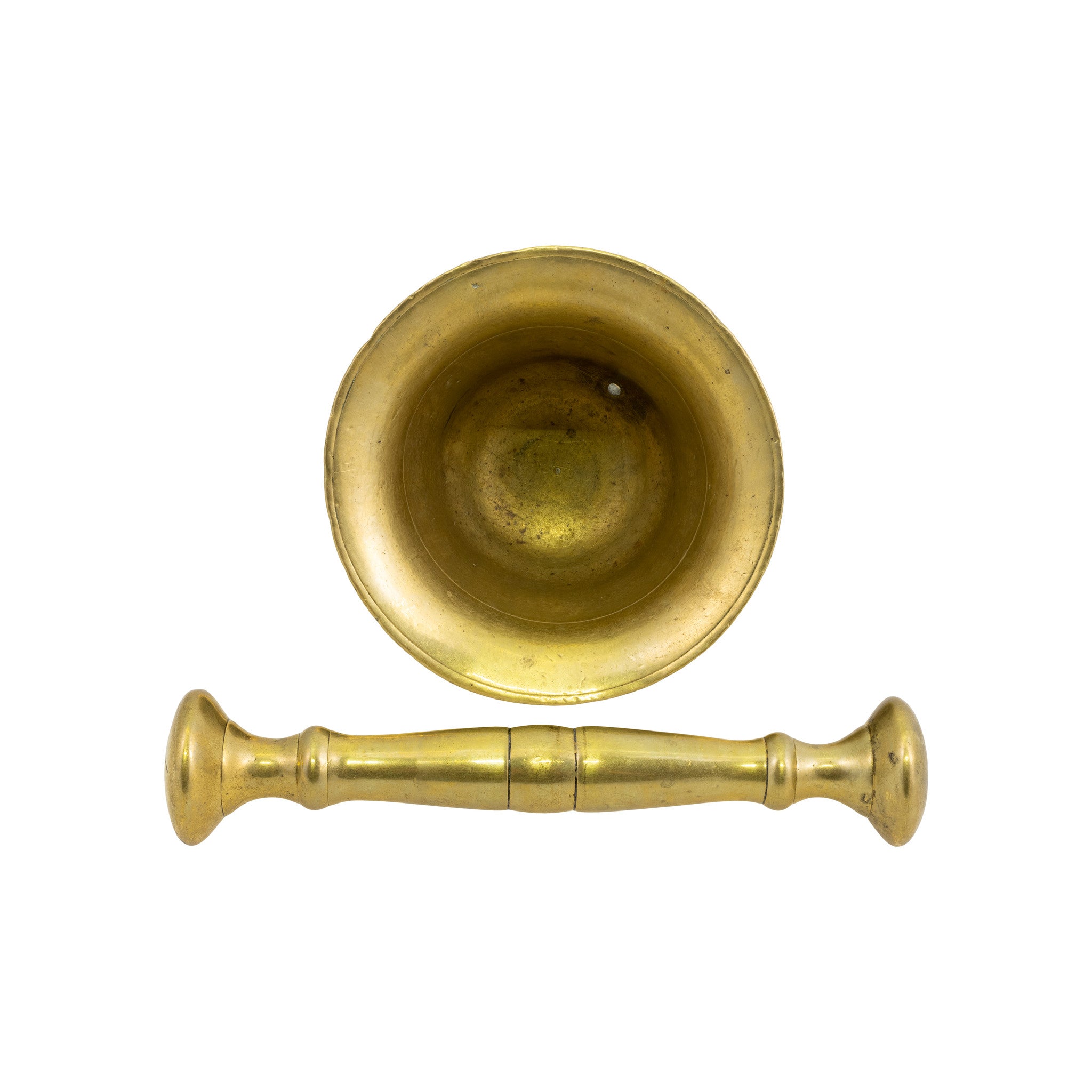 Brass Mortar and Pestle