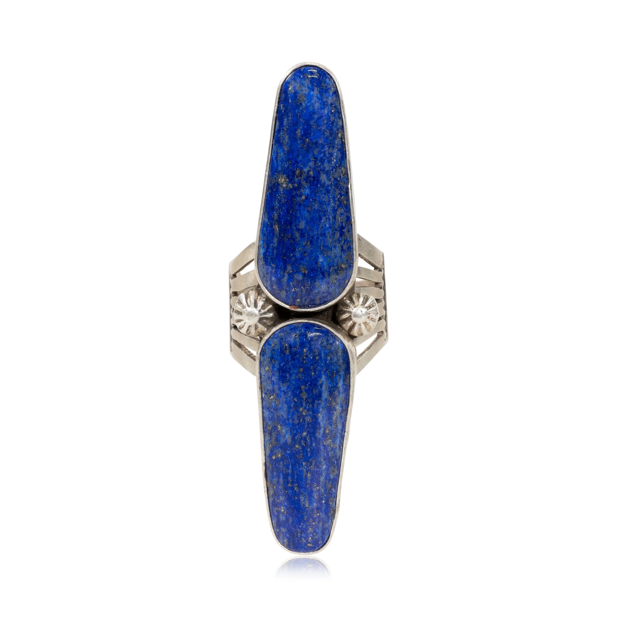 Navajo Lapis and Sterling Ring, Jewelry, Ring, Native