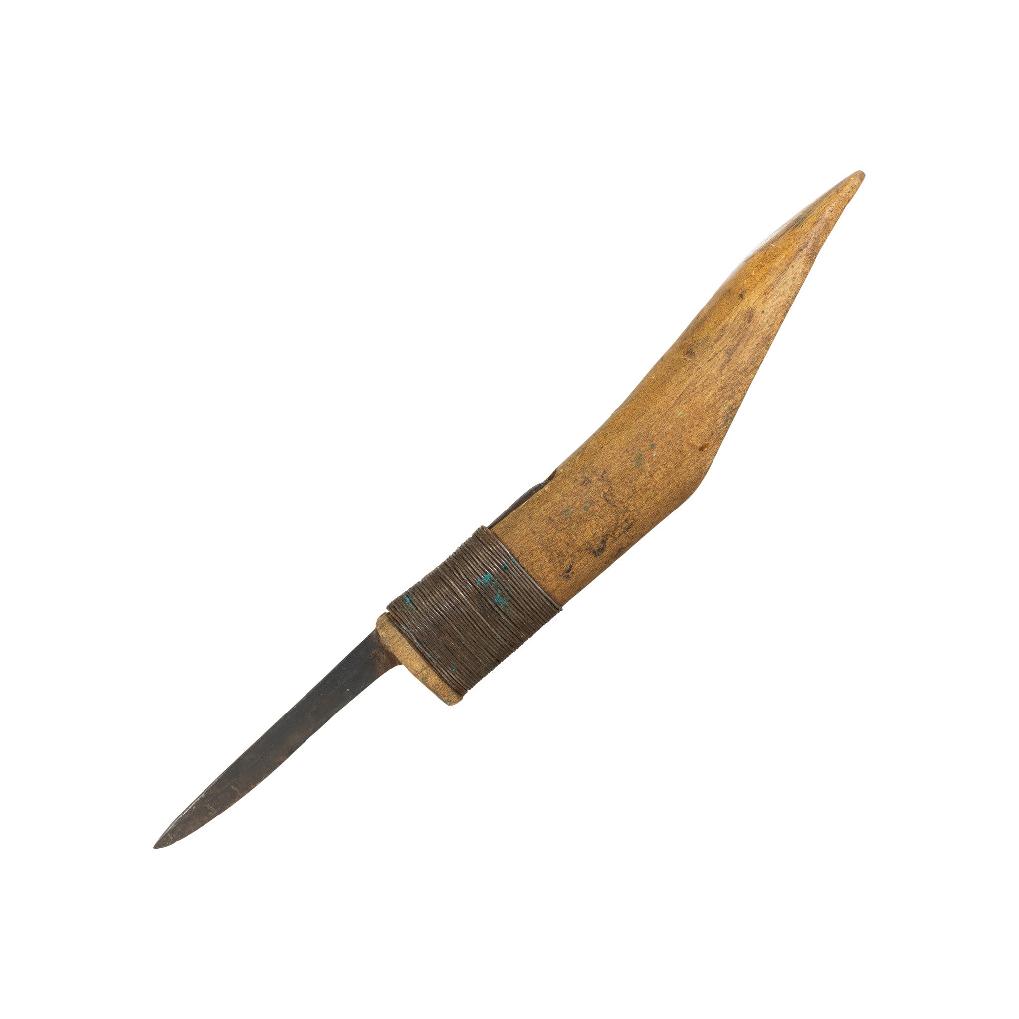 Northeast Wood Handle Crooked Knife