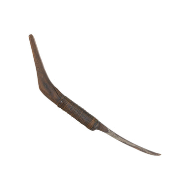 Northeast Wood Handle Crooked Knife, Western, Stone and Tools, Crooked Knife