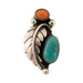 Turquoise and Coral Ring, Jewelry, Ring, Native