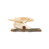 Inuit Walrus Ivory Whale Carving