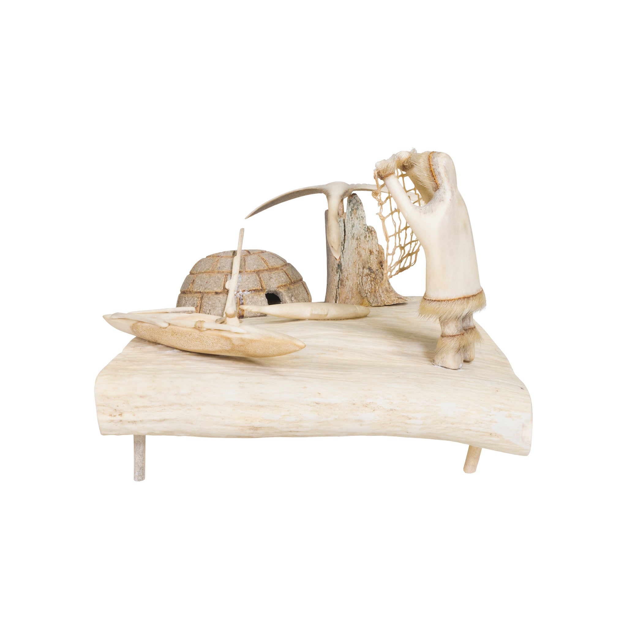Inuit Carved Camp Scene