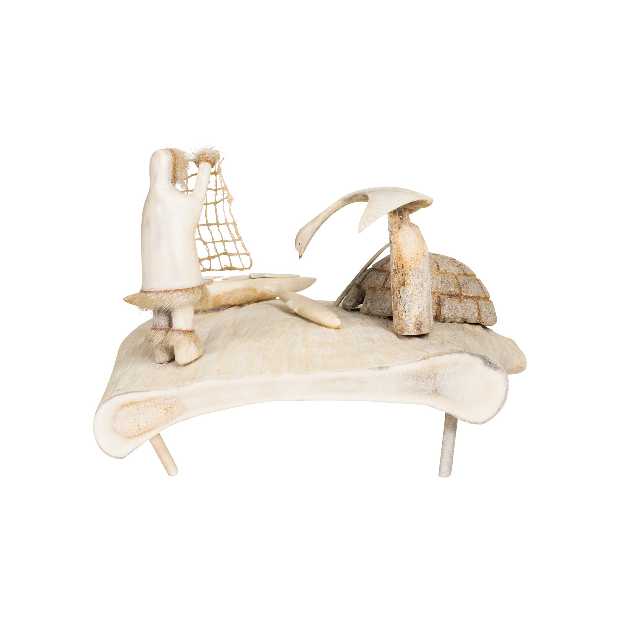 Inuit Carved Camp Scene