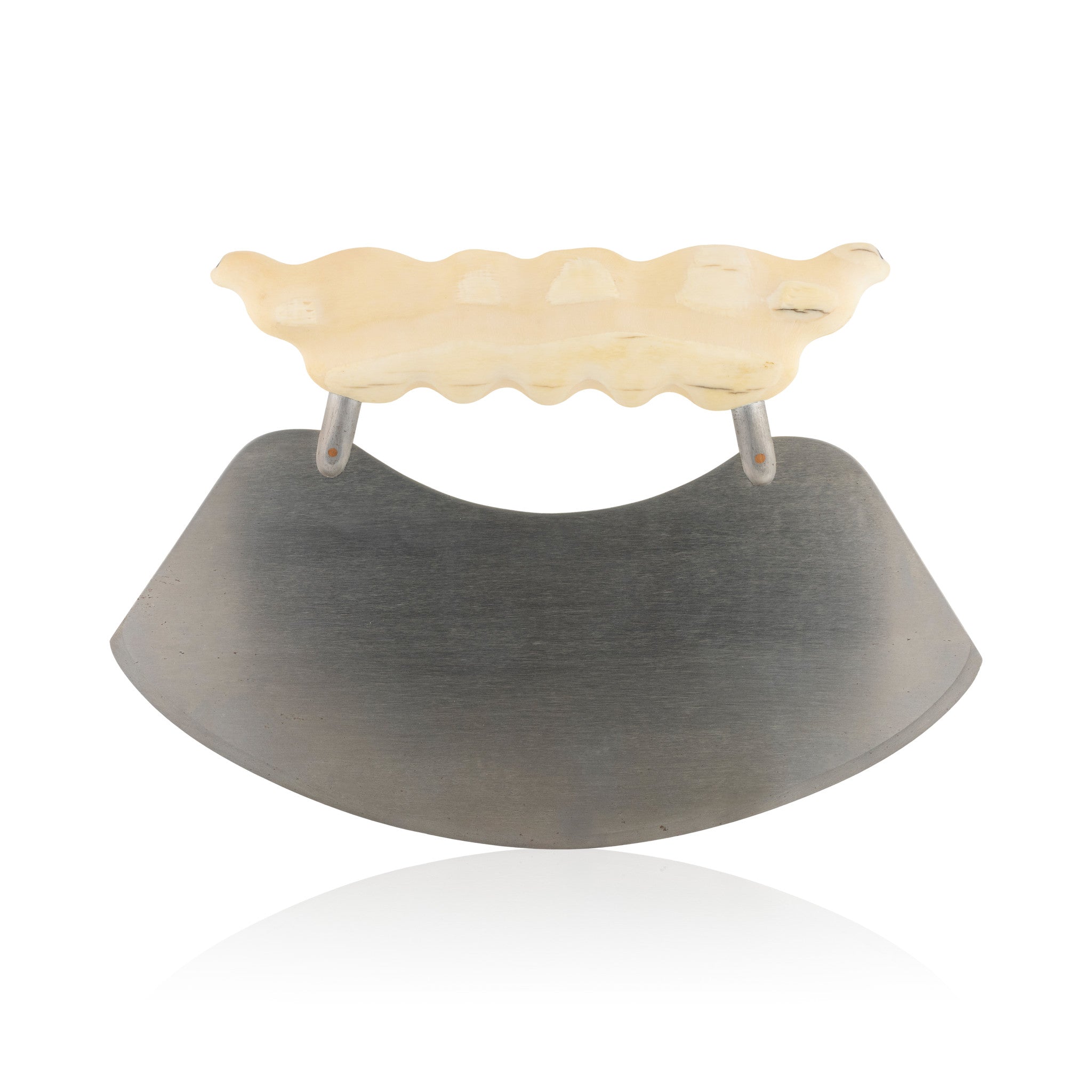 Large Ulu with Carved Seals, Native, Carving, Ivory