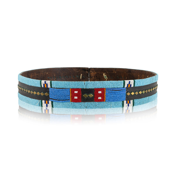 Nez Perce Beaded Belt, Native, Garment, Belt