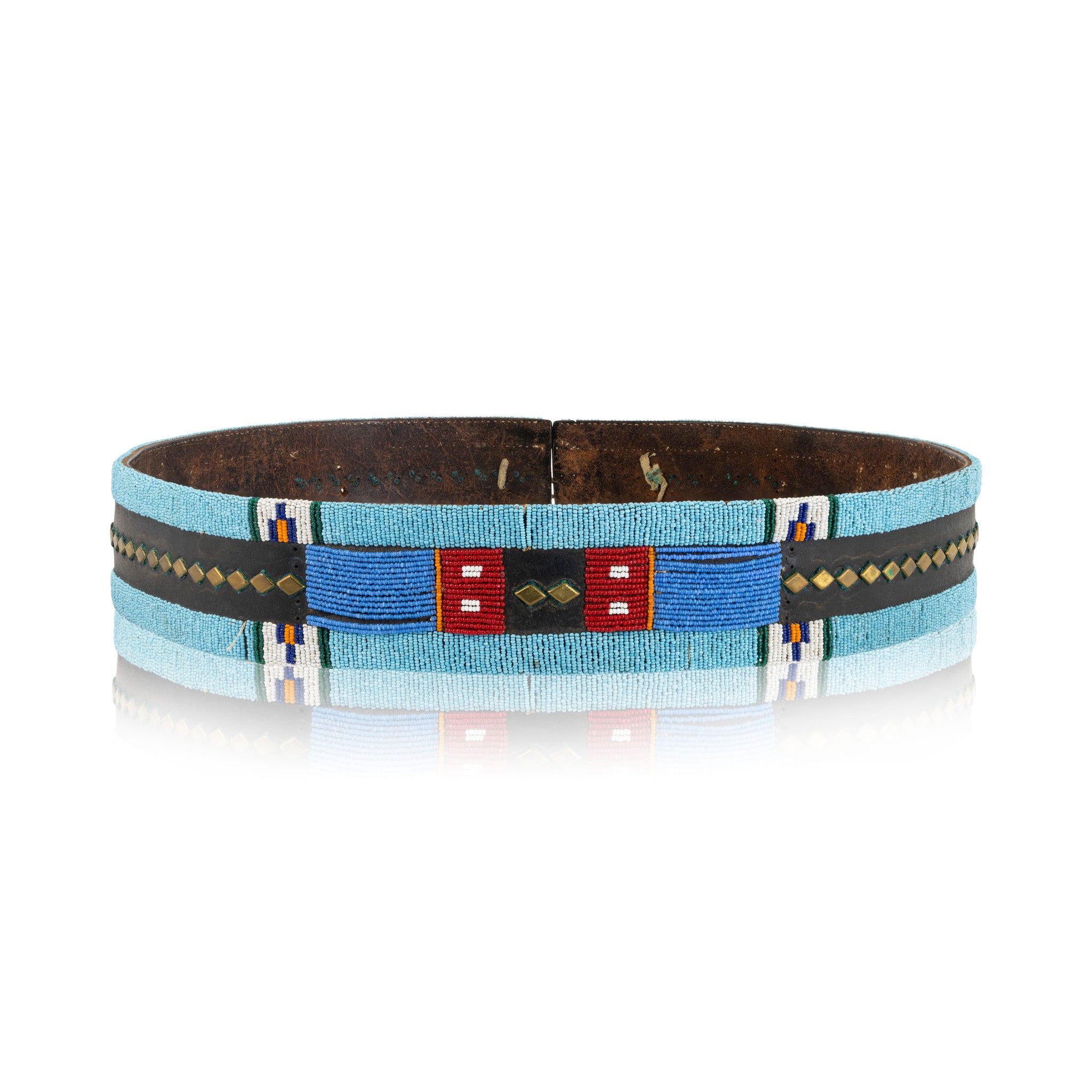 Nez Perce Beaded Belt, Native, Garment, Belt