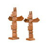 Pair of Cowichan/Coast Salish Totems