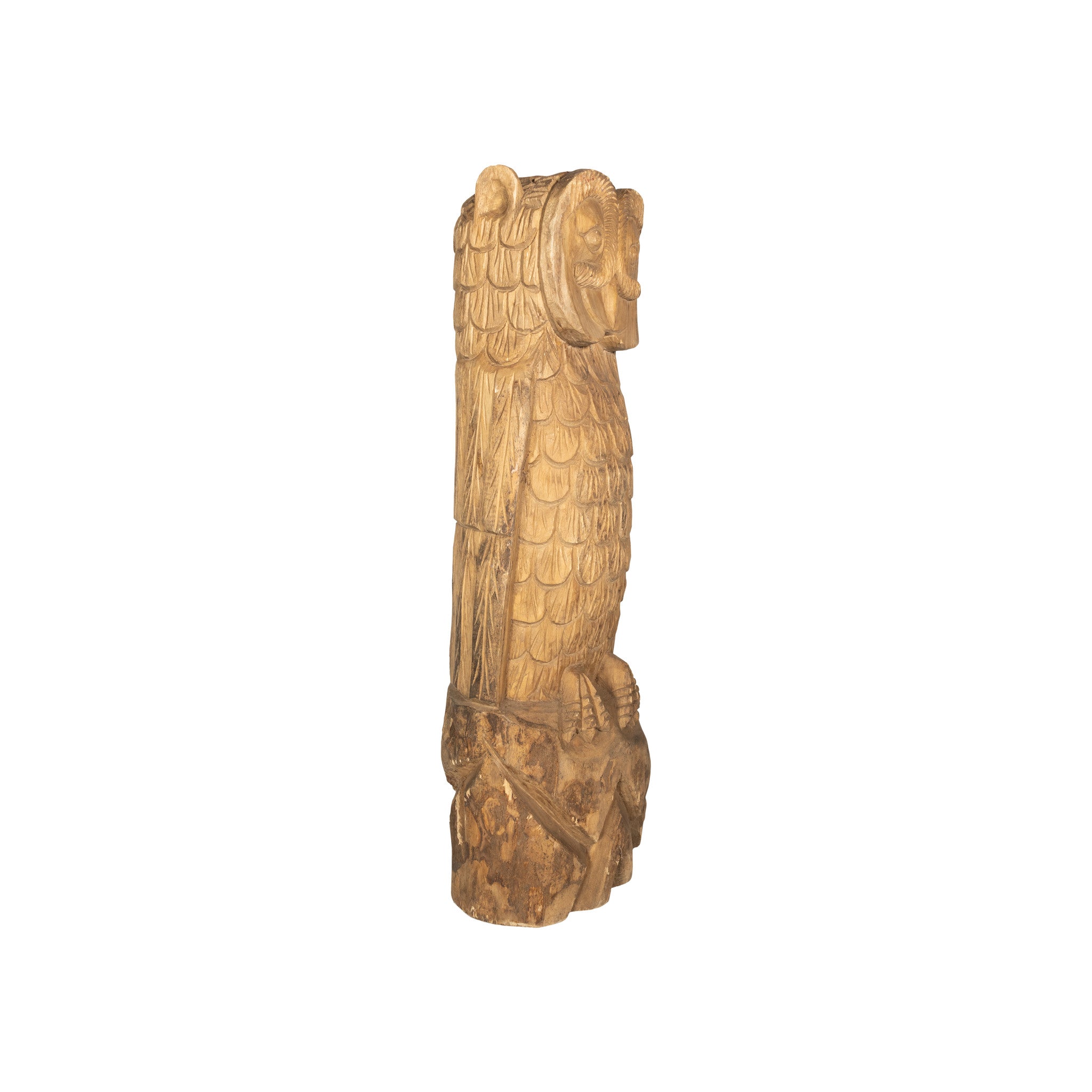 Folky Carved Owl