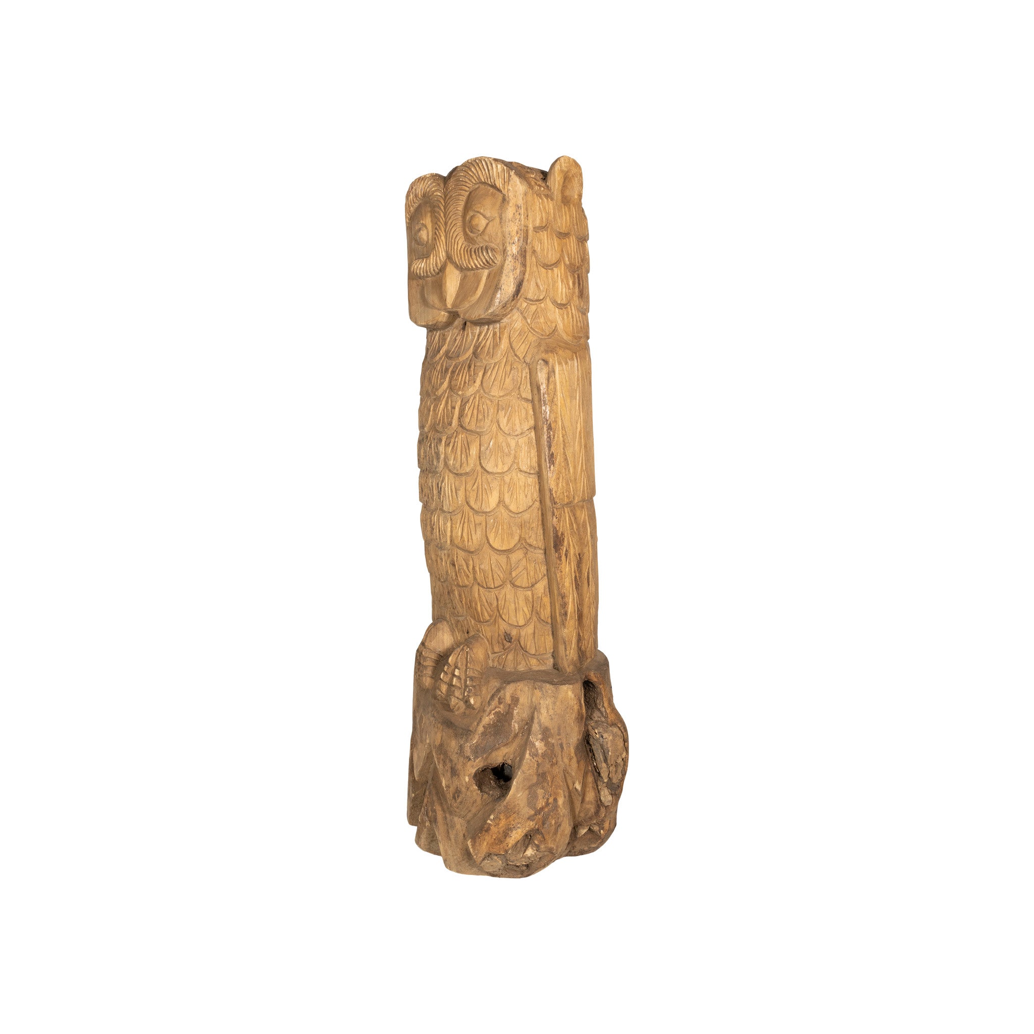 Folky Carved Owl