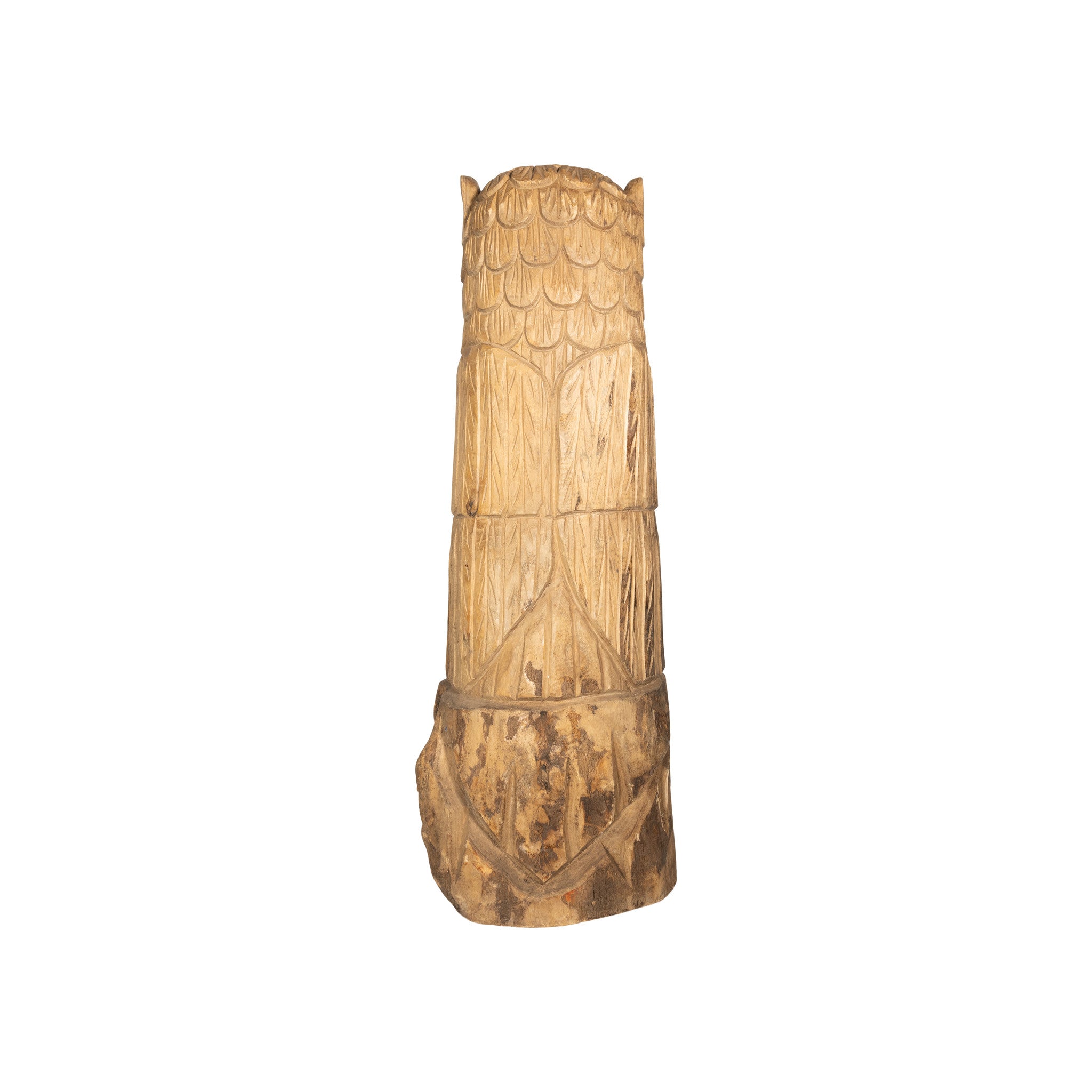 Folky Carved Owl