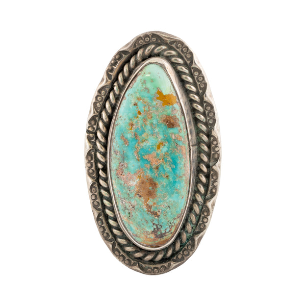 Turquoise and Sterling Ring, Jewelry, Ring, Native