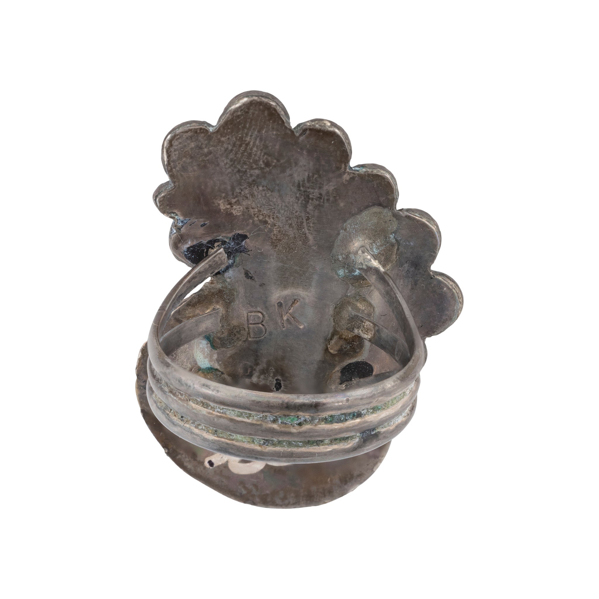 Turquoise and Coral Ring