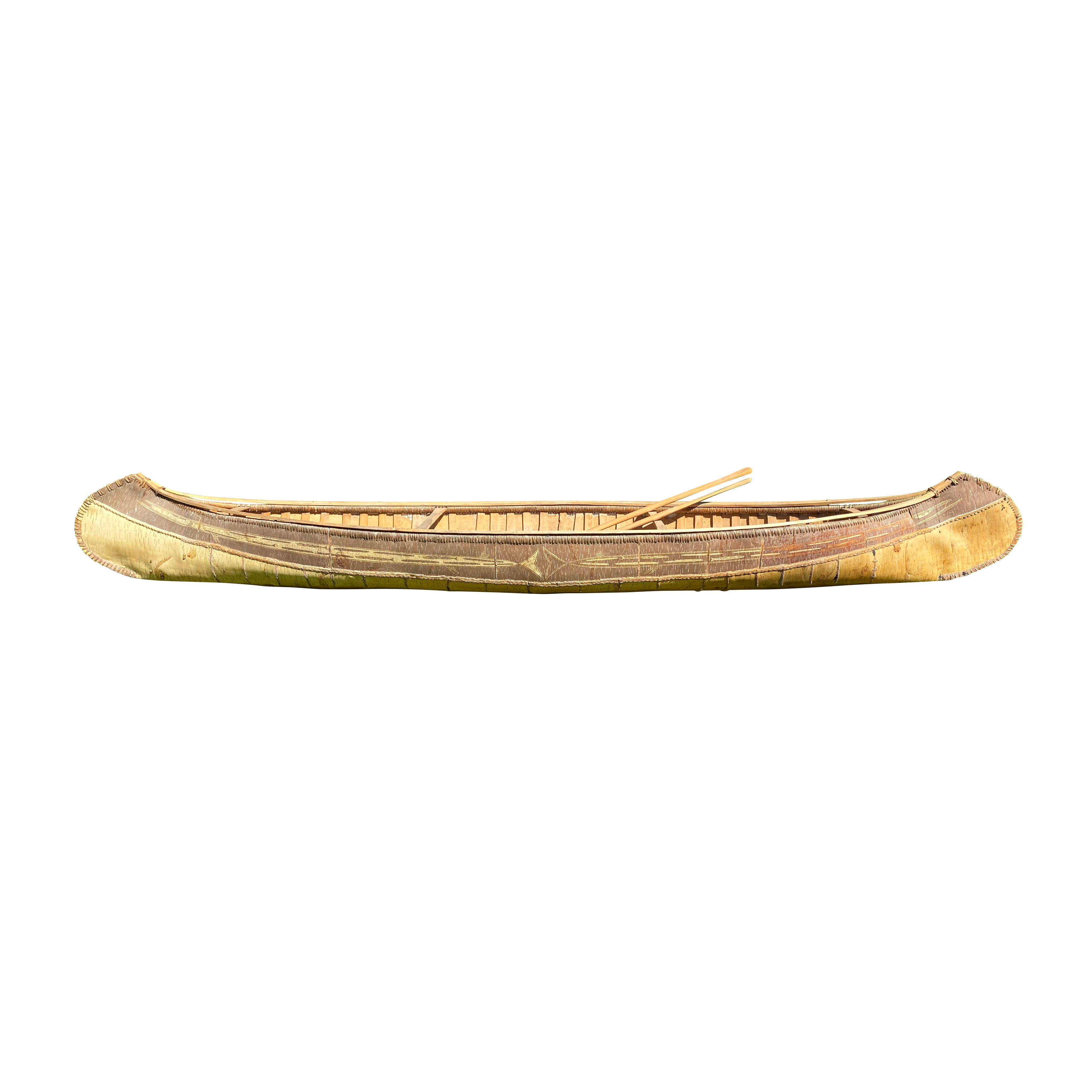 Large Birch Bark Canoe, Native, Canoe, Birch Bark