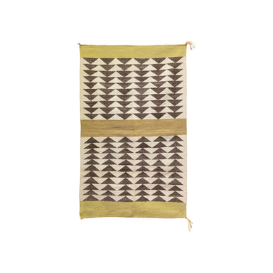 Navajo Crystal Double Saddle, Native, Weaving, Double Saddle Blanket