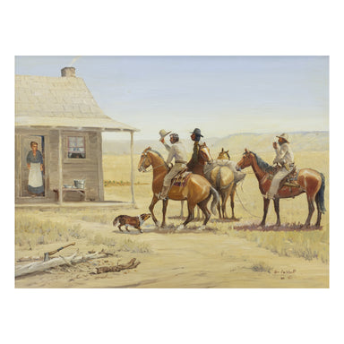 Visitors by Jim Carkhuff, Fine Art, Painting, Western