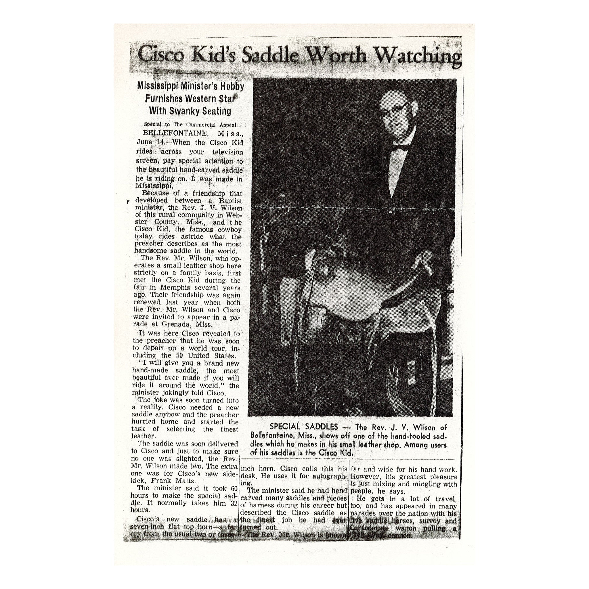 The Cisco Kid's Saddle
