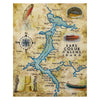 Lake Coeur d'Alene Painting, Furnishings, Decor, Map
