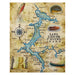 Lake Coeur d'Alene Painting, Furnishings, Decor, Map