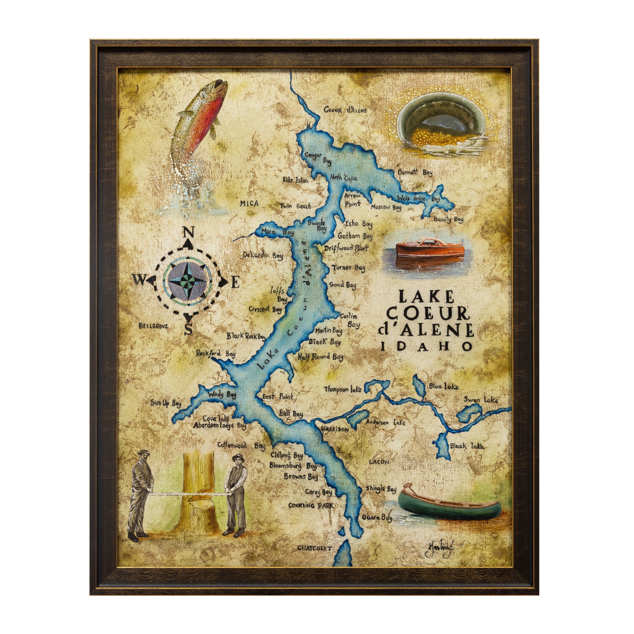 Lake Coeur d'Alene Painting