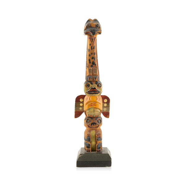Northwest Style Cedar Totem, Native, Carving, Totem Pole