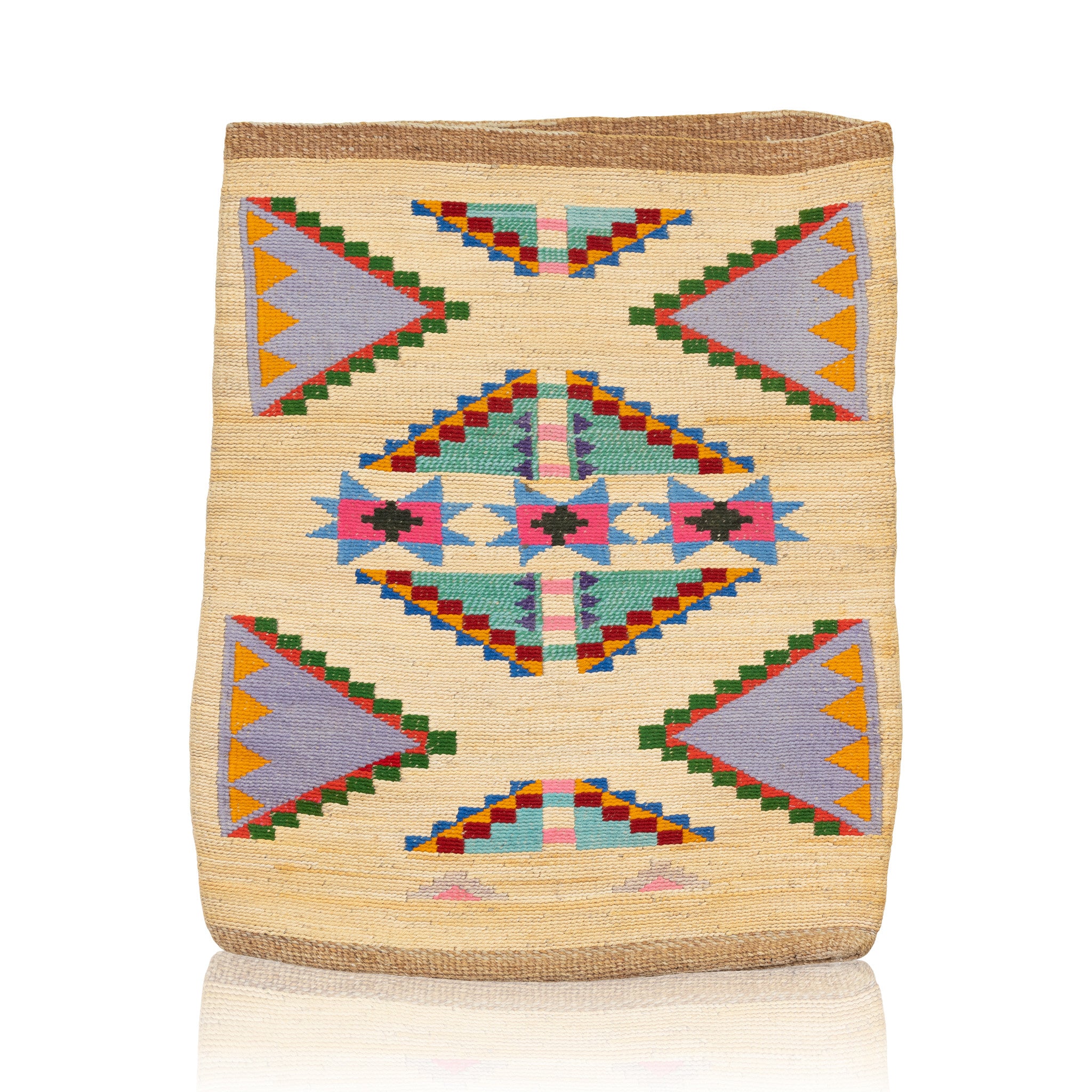 Nez Perce Corn Husk, Native, Basketry, Corn Husk