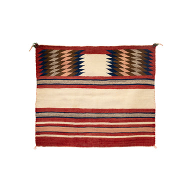 Navajo Red Mesa Single Saddle, Native, Weaving, Single Saddle Blanket