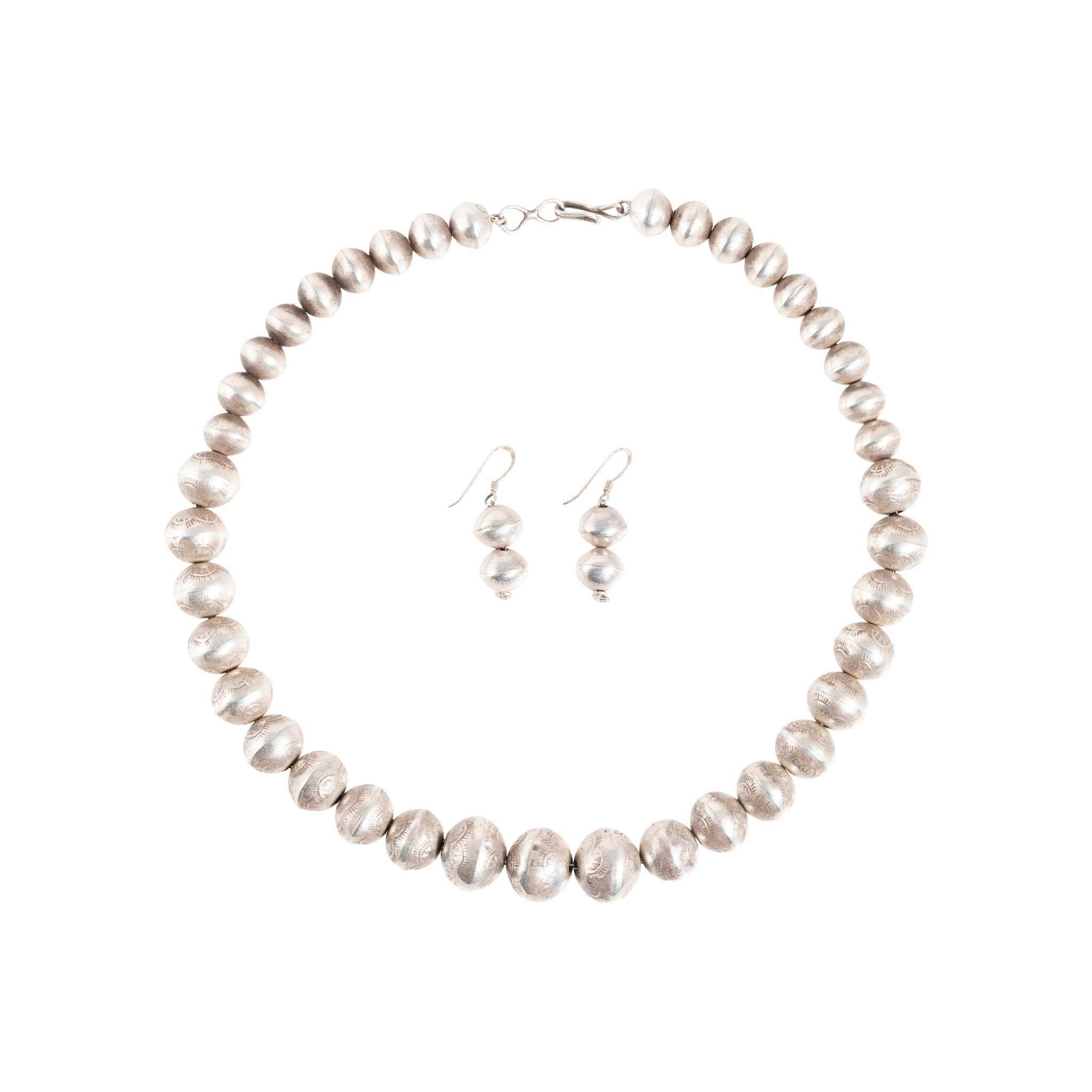 Sterling Chain and Earrings, Jewelry, Necklace, Native