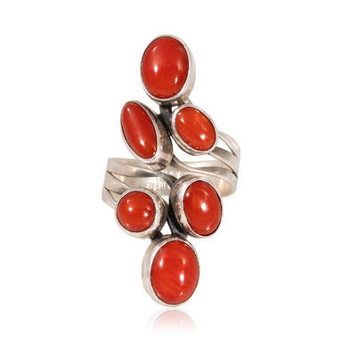 Navajo Coral Ring, Jewelry, Ring, Native