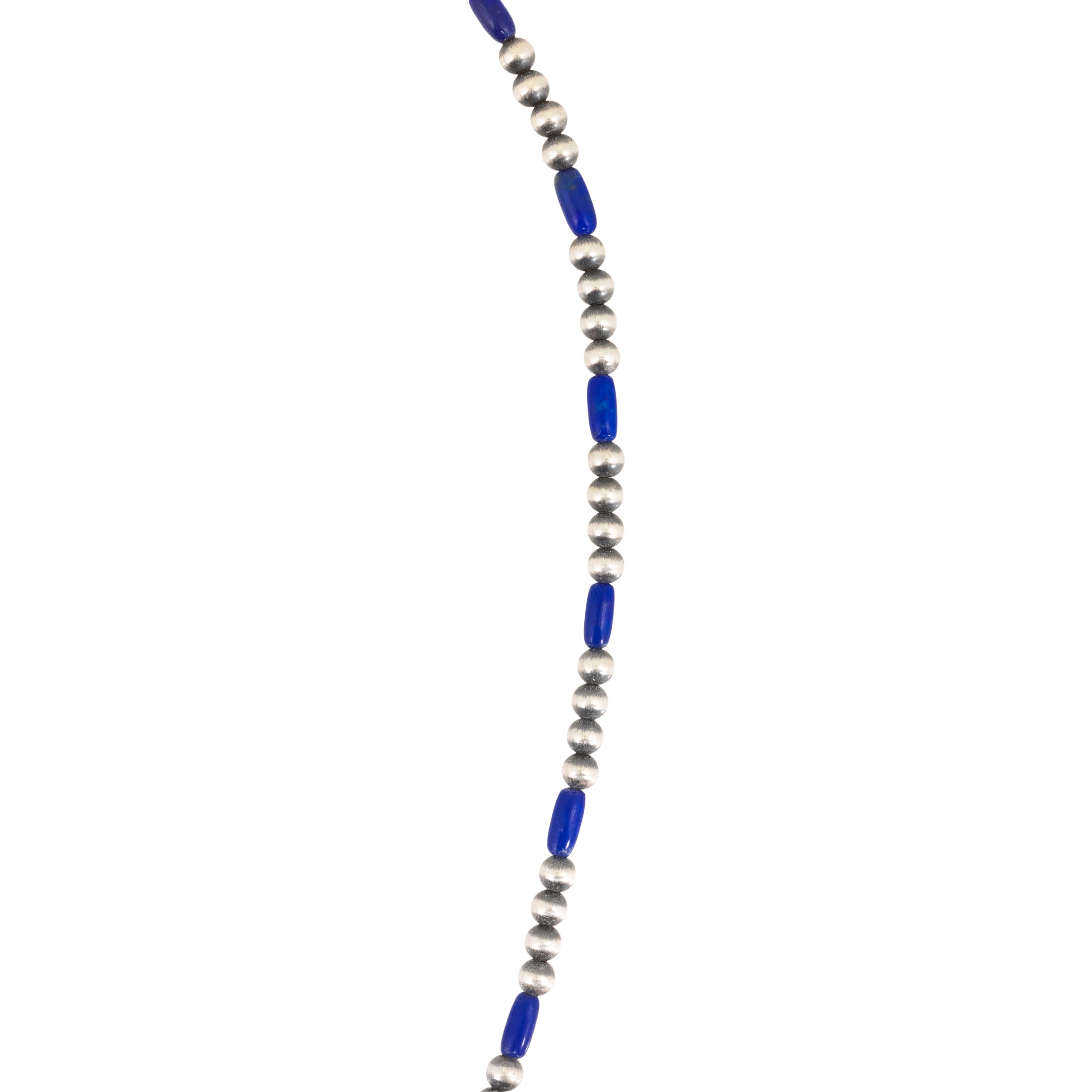 Navajo Lapis and Sterling Necklace