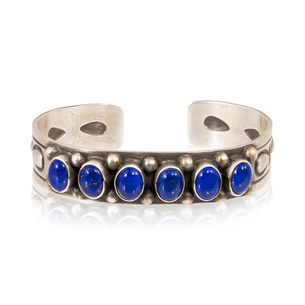 Navajo Lapis Bracelet, Jewelry, Bracelet, Native