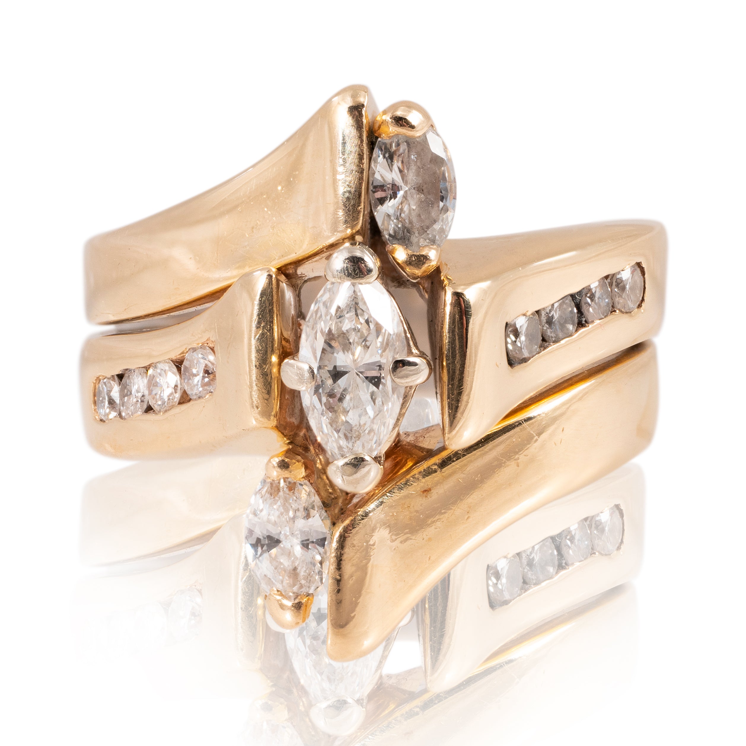 14K Gold Diamond Ring, Jewelry, Ring, Estate